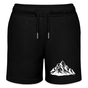 Conception de montagnes - Short de jogging enfant bio Stanley/Stella - noir - Devant