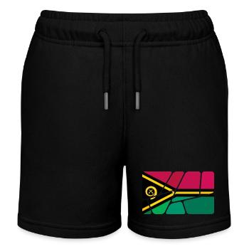 Vanuatu as Vanuatu - Kids Organic Sweat Shorts by Stanley/Stella - black - Front