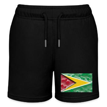 Guyana as Guyana - Kids Organic Sweat Shorts by Stanley/Stella - black - Front