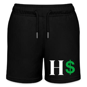 Buchstabe h Dollar - Kinder Organic Joggingshorts Mini Bolter von Stanley/Stella - Schwarz - Vorne