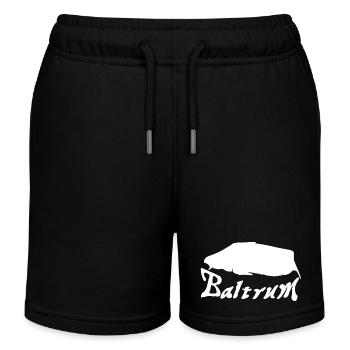 Baltrum Tattoo - Kinder Organic Joggingshorts Mini Bolter von Stanley/Stella - Schwarz - Vorne