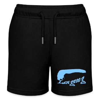 Langeoog Tattoo - Kinder Organic Joggingshorts Mini Bolter von Stanley/Stella - Schwarz - Vorne