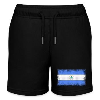 Nicaragua Nicaragua - Kids Organic Sweat Shorts by Stanley/Stella - black - Front