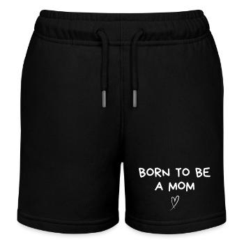 Née pour être maman - idée cadeau maman - Short de jogging enfant bio Stanley/Stella - noir - Devant