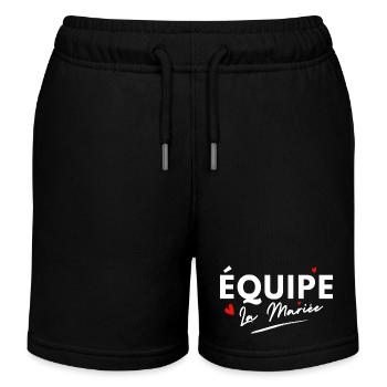 Braut Team Hearts - Brautgeschenk - Kinder Organic Joggingshorts Mini Bolter von Stanley/Stella - Schwarz - Vorne
