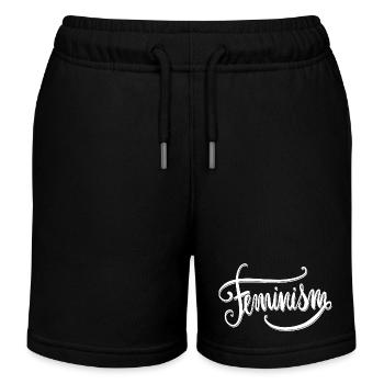 Féminisme Dicton Cadeau Vintage Émancipation - Short de jogging enfant bio Stanley/Stella - noir - Devant