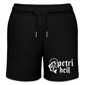 Petri Heil Angeln - Kinder Organic Joggingshorts Mini Bolter von Stanley/Stella - Schwarz - Vorne