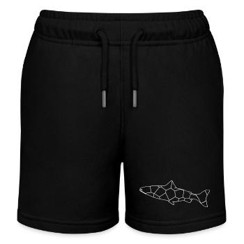 Fisch - Kinder Organic Joggingshorts Mini Bolter von Stanley/Stella - Schwarz - Vorne