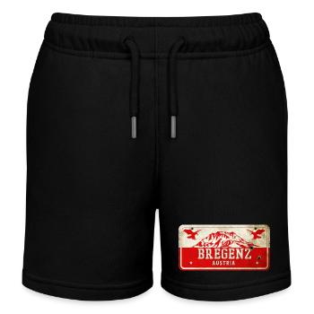 Enseigne vintage Bregenz Autriche - Short de jogging enfant bio Stanley/Stella - noir - Devant