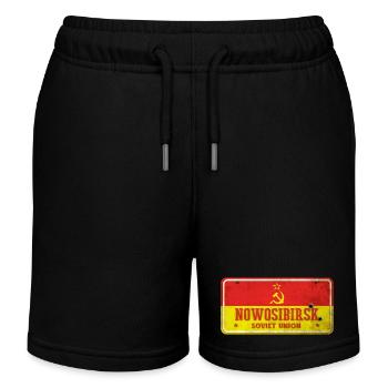 Panneau vintage de l"Union soviétique de - Short de jogging enfant bio Stanley/Stella - noir - Devant