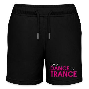 I Only Dance To Trance (pink) - Kids Organic Sweat Shorts by Stanley/Stella - black - Front