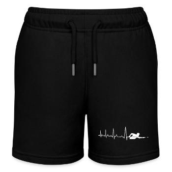 Herzschlag Billard Billard Herzschlag - Kinder Organic Joggingshorts Mini Bolter von Stanley/Stella - Schwarz - Vorne