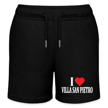 t-shirt Io amo Villa San Pietro Sardaigne - Short de jogging enfant bio Stanley/Stella - noir - Devant