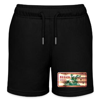 bouclier de cowboy du Mexique - Short de jogging enfant bio Stanley/Stella - noir - Devant