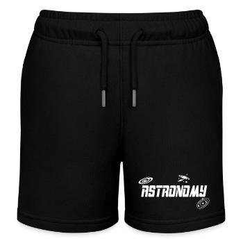 Astronomie - Short de jogging enfant bio Stanley/Stella - noir - Devant