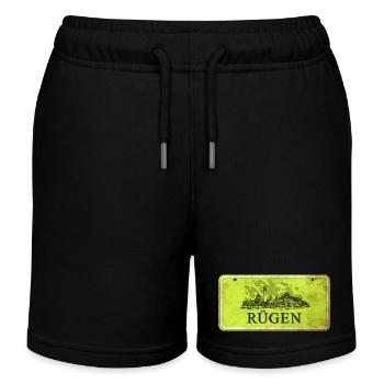 Enseigne vintage Rügen - Short de jogging enfant bio Stanley/Stella - noir - Devant