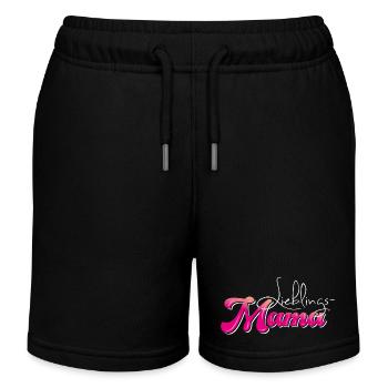 Lieblingsmama - Muttertag - Kinder Organic Joggingshorts Mini Bolter von Stanley/Stella - Schwarz - Vorne