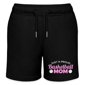 Basketball Mama - Kinder Organic Joggingshorts Mini Bolter von Stanley/Stella - Schwarz - Vorne