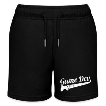 Spielentwickler - Kinder Organic Joggingshorts Mini Bolter von Stanley/Stella - Schwarz - Vorne