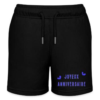 JOYEUX ANNIVERSAIRE - Short de jogging enfant bio Stanley/Stella - noir - Devant