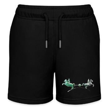 Magdeburg | Magdeburger - Kinder Organic Joggingshorts Mini Bolter von Stanley/Stella - Schwarz - Vorne