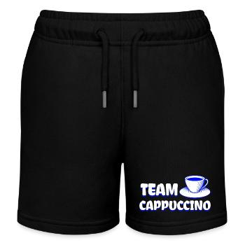 Team Cappuccino - Cool Coffee Design - Short de jogging enfant bio Stanley/Stella - noir - Devant