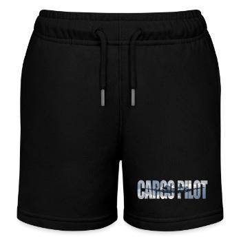 Pilote cargo DC-4 - Short de jogging enfant bio Stanley/Stella - noir - Devant