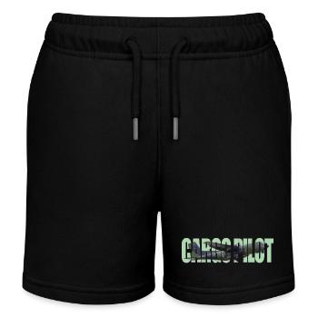 Pilote cargo C-160 - Short de jogging enfant bio Stanley/Stella - noir - Devant