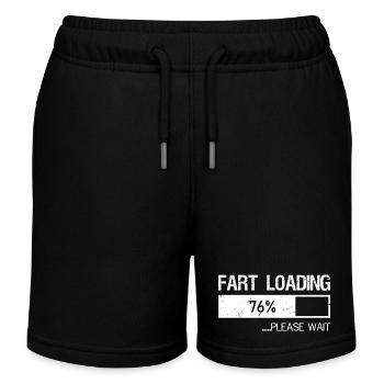 Pet Chargement S’il vous plaît Attendre Chemise Hommes Papa Blague Père - Short de jogging enfant bio Stanley/Stella - noir - Devant