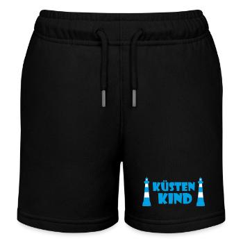 Coastal Child - Kids Organic Sweat Shorts by Stanley/Stella - black - Front
