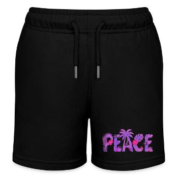 Paix tropicale - Short de jogging enfant bio Stanley/Stella - noir - Devant
