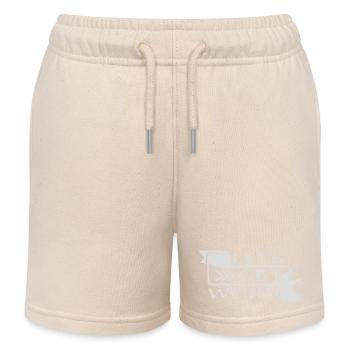 Disons bizarrement et drôle de fête pour les célébrations - Short de jogging enfant bio Stanley/Stella - écru doux - Devant