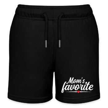 Lieblingssohn des Herzens - Mama's Stolz - Kinder Organic Joggingshorts Mini Bolter von Stanley/Stella - Schwarz - Vorne