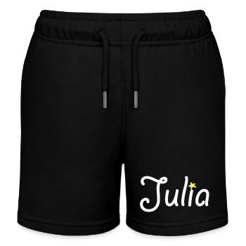 Julia - Kinder Organic Joggingshorts Mini Bolter von Stanley/Stella - Schwarz - Vorne