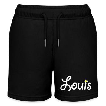 Louis - Short de jogging enfant bio Stanley/Stella - noir - Devant