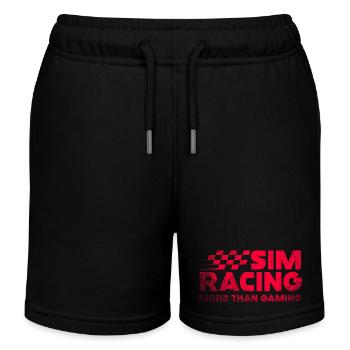 Logo à damier néon de Sim Racing - Short de jogging enfant bio Stanley/Stella - noir - Devant