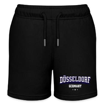 Dusseldorf Germany Varsity Logo - Kids Organic Sweat Shorts by Stanley/Stella - black - Front