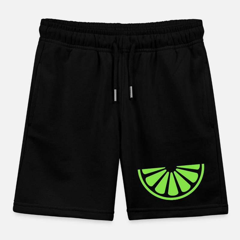 Lime slice Kids Organic Sweat Shorts by Stanley/Stella