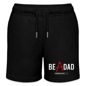 Dad in Process Shirt – Zukünftiger Vater - Kinder Organic Joggingshorts Mini Bolter von Stanley/Stella - Schwarz - Vorne
