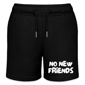 Pas de nouveaux amis - Short de jogging enfant bio Stanley/Stella - noir - Devant