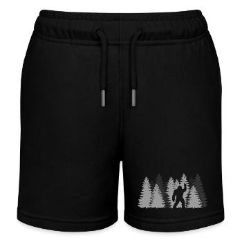 Bigfoot Rock On Sign Sasquatch Yeti Rock And Roll - Kinder Organic Joggingshorts Mini Bolter von Stanley/Stella - Schwarz - Vorne
