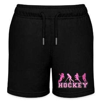 Hockey Feldhockey Hallenhockey Für Mädchen - Kinder Organic Joggingshorts Mini Bolter von Stanley/Stella - Schwarz - Vorne