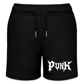 Punk-Gothic-Logo - Kinder Organic Joggingshorts Mini Bolter von Stanley/Stella - Schwarz - Vorne