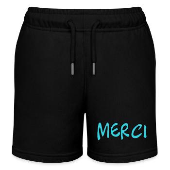 MERCI. MAÎTRESSE. MAÎTRE. MERCI MAÎTRESSE. MAITRE - Short de jogging enfant bio Stanley/Stella - noir - Devant