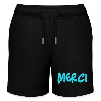 GELIEBTE. MEISTER. VIELEN DANK. DANKE, HERRIN. MEISTER - Kinder Organic Joggingshorts Mini Bolter von Stanley/Stella - Schwarz - Vorne