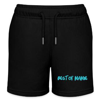 OMA. MUTTERTAG. ALLES GUTE ZUM OMA-TAG. ICH LIEBE DICH - Kinder Organic Joggingshorts Mini Bolter von Stanley/Stella - Schwarz - Vorne