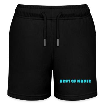 OMA. MUTTERTAG. ALLES GUTE ZUM OMA-TAG. ICH LIEBE DICH - Kinder Organic Joggingshorts Mini Bolter von Stanley/Stella - Schwarz - Vorne
