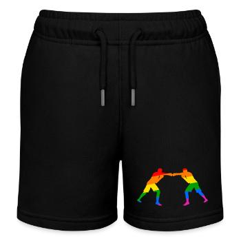 Boxe - combativité et diversité - Short de jogging enfant bio Stanley/Stella - noir - Devant