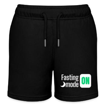 Mode de jeûne ON conception de texte - Short de jogging enfant bio Stanley/Stella - noir - Devant