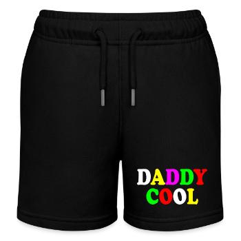 Daddy cool - Kinder Organic Joggingshorts Mini Bolter von Stanley/Stella - Schwarz - Vorne